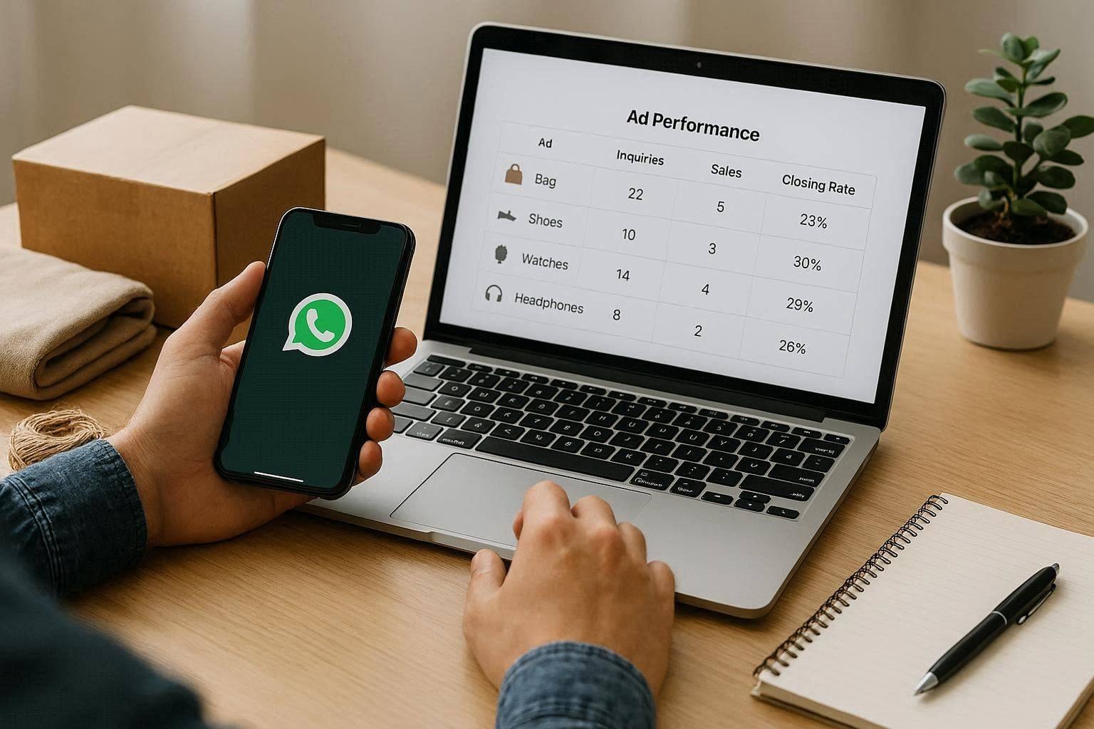 Cara jualan produk lewat WhatsApp dan melacak closing dari setiap iklan