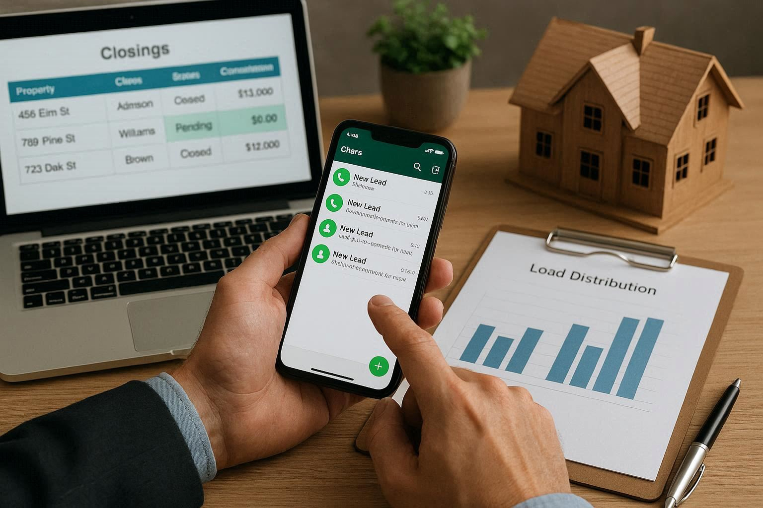 WhatsApp untuk tim sales properti: cara distribusi leads otomatis dan tracking closing